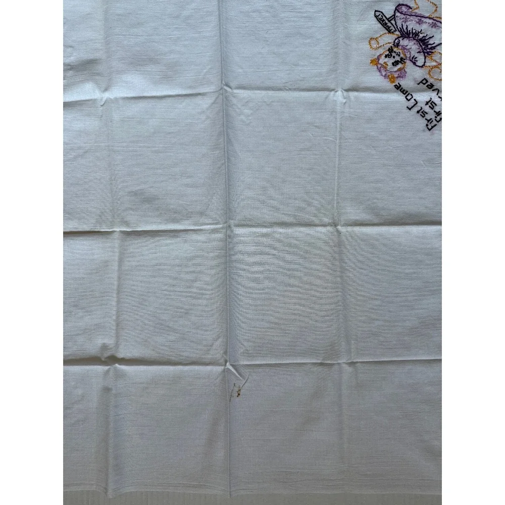 8 Vintage Cat Hand Embroidered Flour Sack Towels - Project to Complete!‎